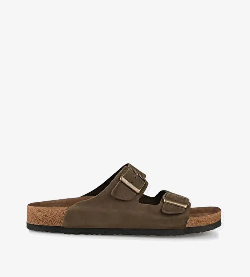 Haki Deri Erkek Terlik - Görsel 1