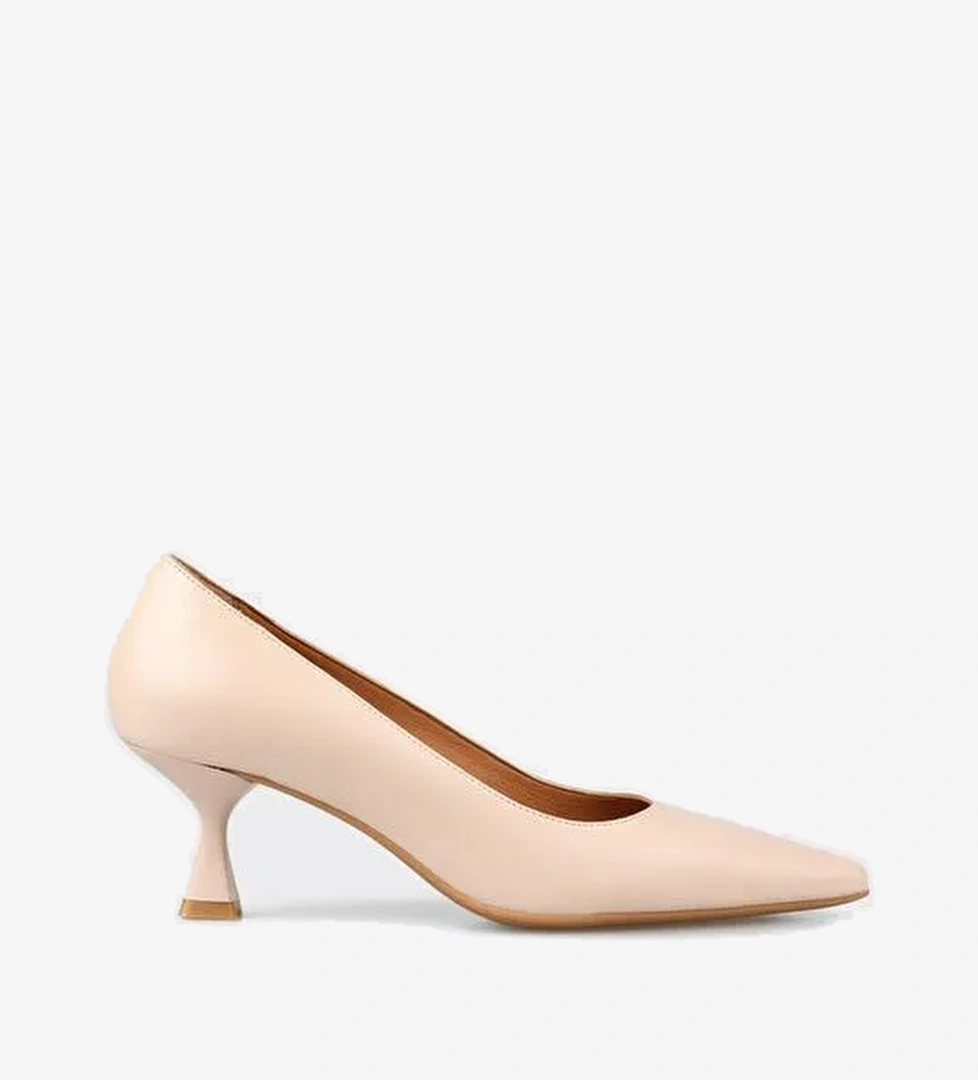 Pudra Deri Kadın Stiletto