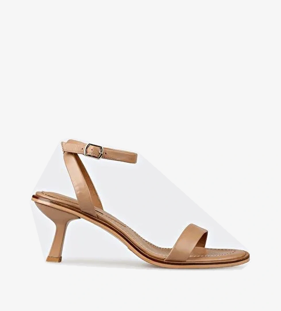 Naturel Deri Kadın Sandalet - Görsel 1