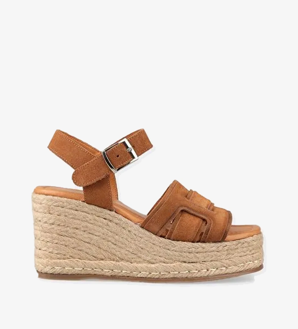 Taba Deri Kadın Sandalet - Görsel 1