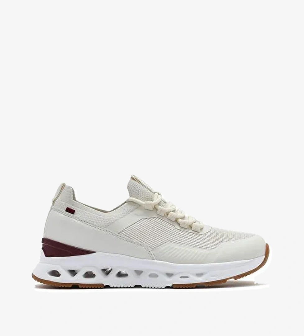 Derimod Zero Kadın Krem Bağcıklı Kumaş Sneaker 25SFE49566F - Görsel 1