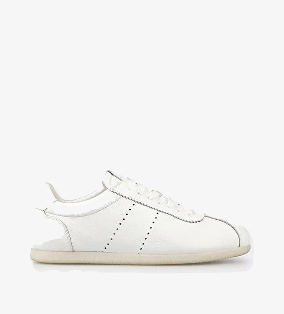 Beyaz Deri Erkek Günlük Ayakkabı - Görsel 1