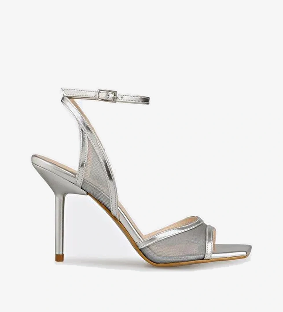 Lame Kadın Topuklu Sandalet - Görsel 1