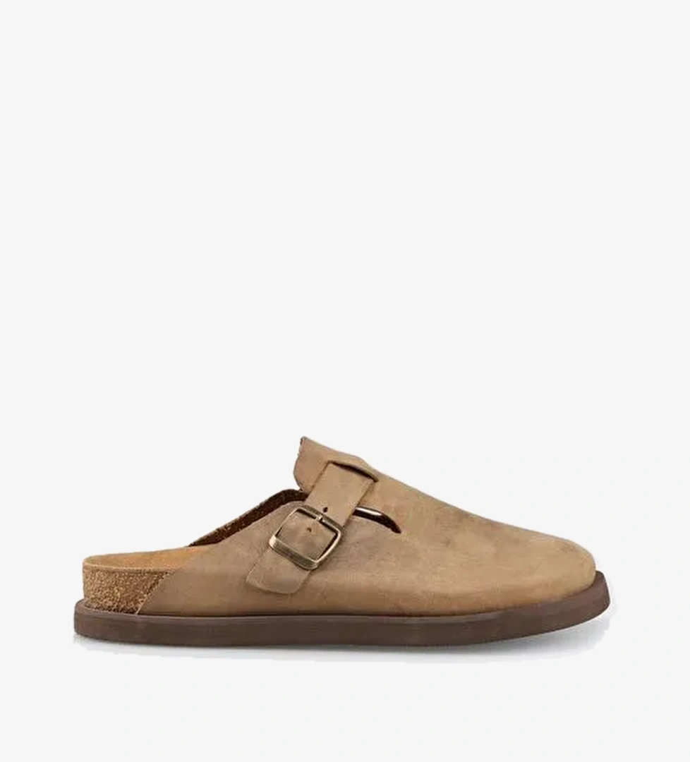 Vizon Deri Erkek Terlik - Görsel 1