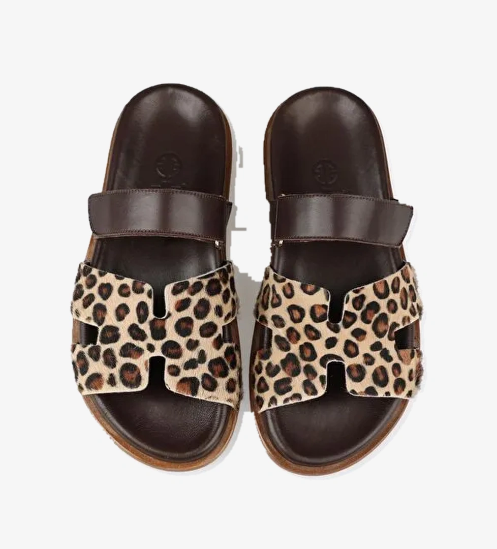 Kahve Kadın Düz Terlik - Görsel 1