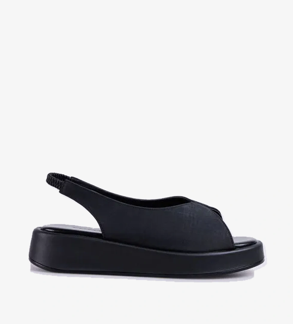 Cotton Bar Cotton Bar Siyah Bej Kadın Sandalet Aleshan model görseli