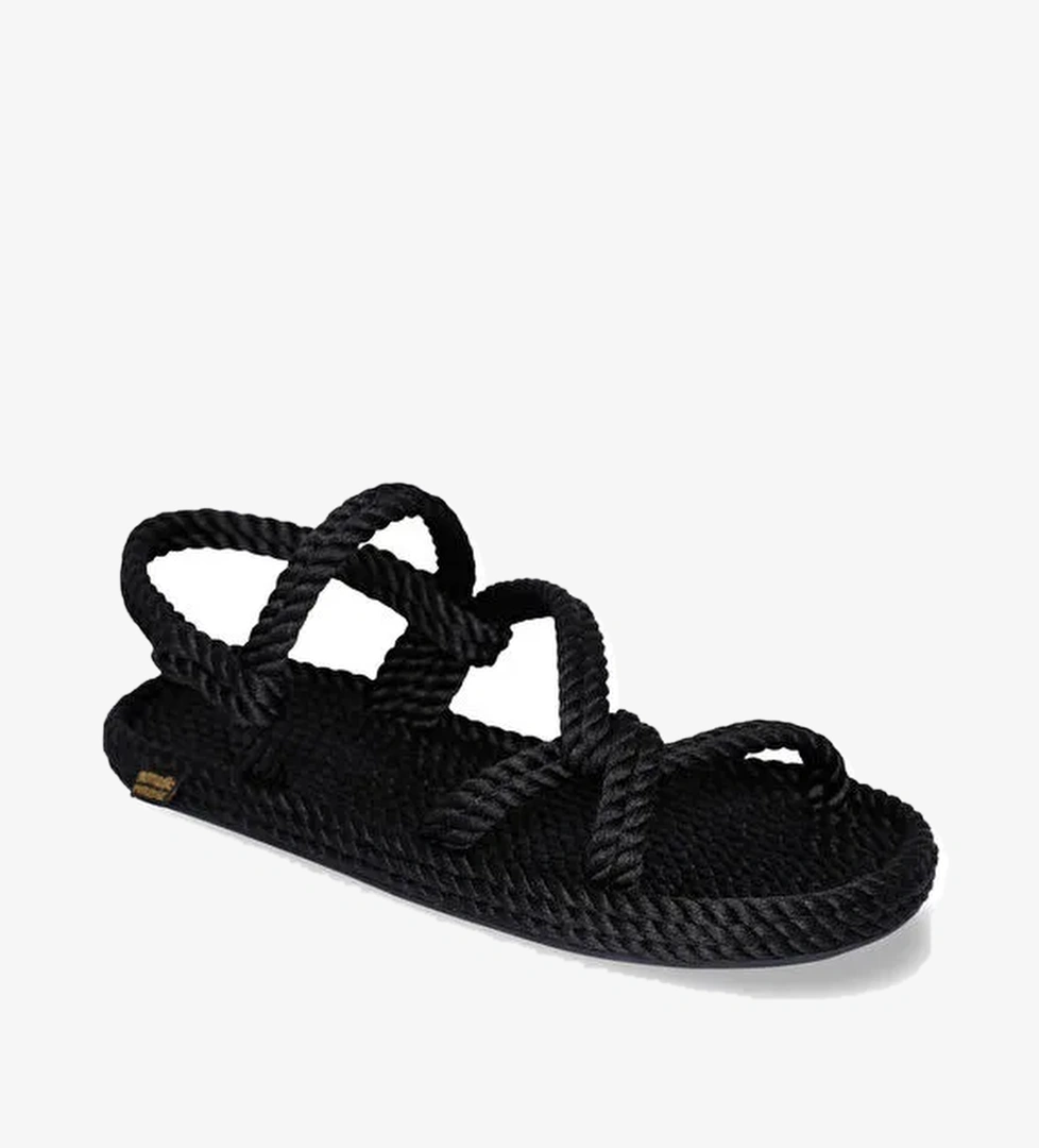 Nomadic Republic Siyah Kadın Sandalet MYK.0020.K.T - Görsel 1