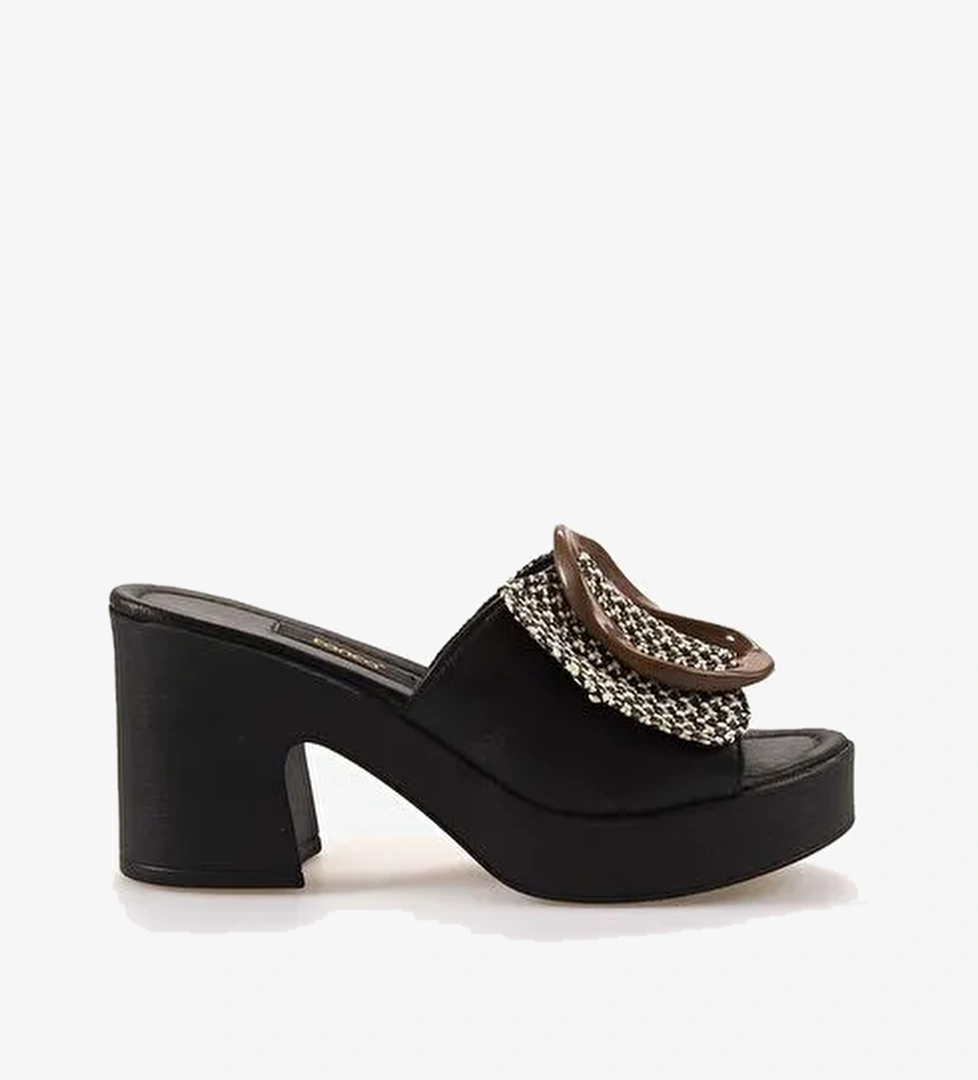 Kemal Tanca Kadın Topuklu Terlik 06-0015-88 - Görsel 1