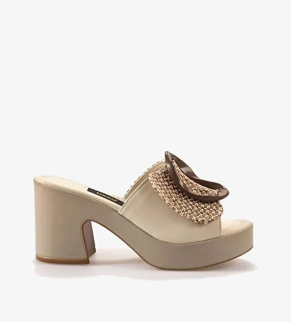 Kemal Tanca Kadın Topuklu Terlik 06-0015-88 - Görsel 1