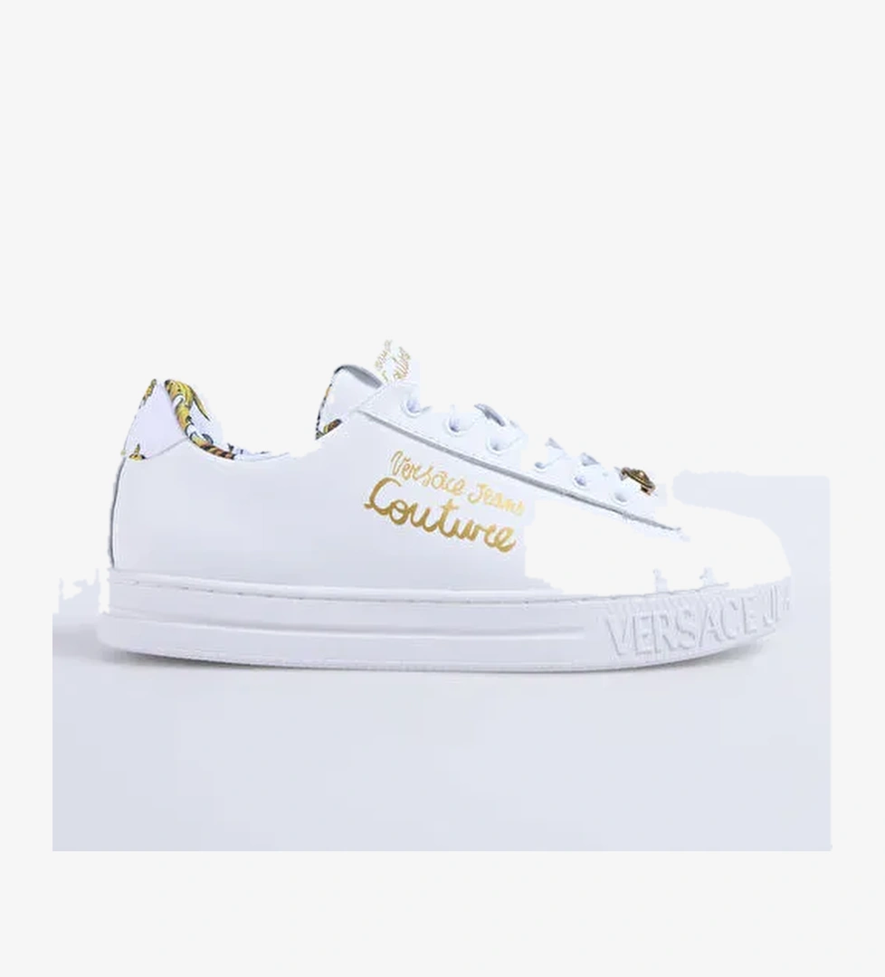Versace Jeans Couture Beyaz Kadın Deri Sneaker 78VA3SKL