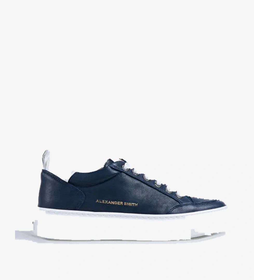 Alexander Smith Lacivert Erkek Deri Sneaker BOND