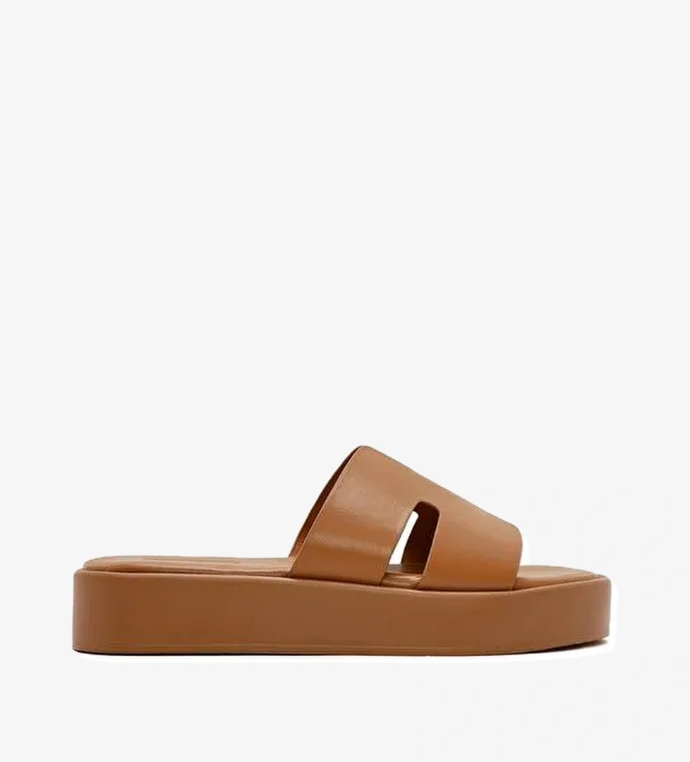 Kadın Taba Kalın Tabanlı Terlik 25SFE480818 - Görsel 1