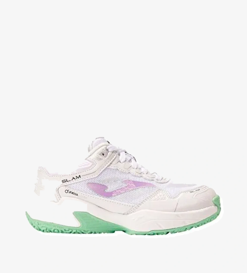 Joma Slam Kız Çocuk Beyaz Toprak - Sert Kort Tenis & Padel Ayakkabısı JSLAMS2532OM - Görsel 1