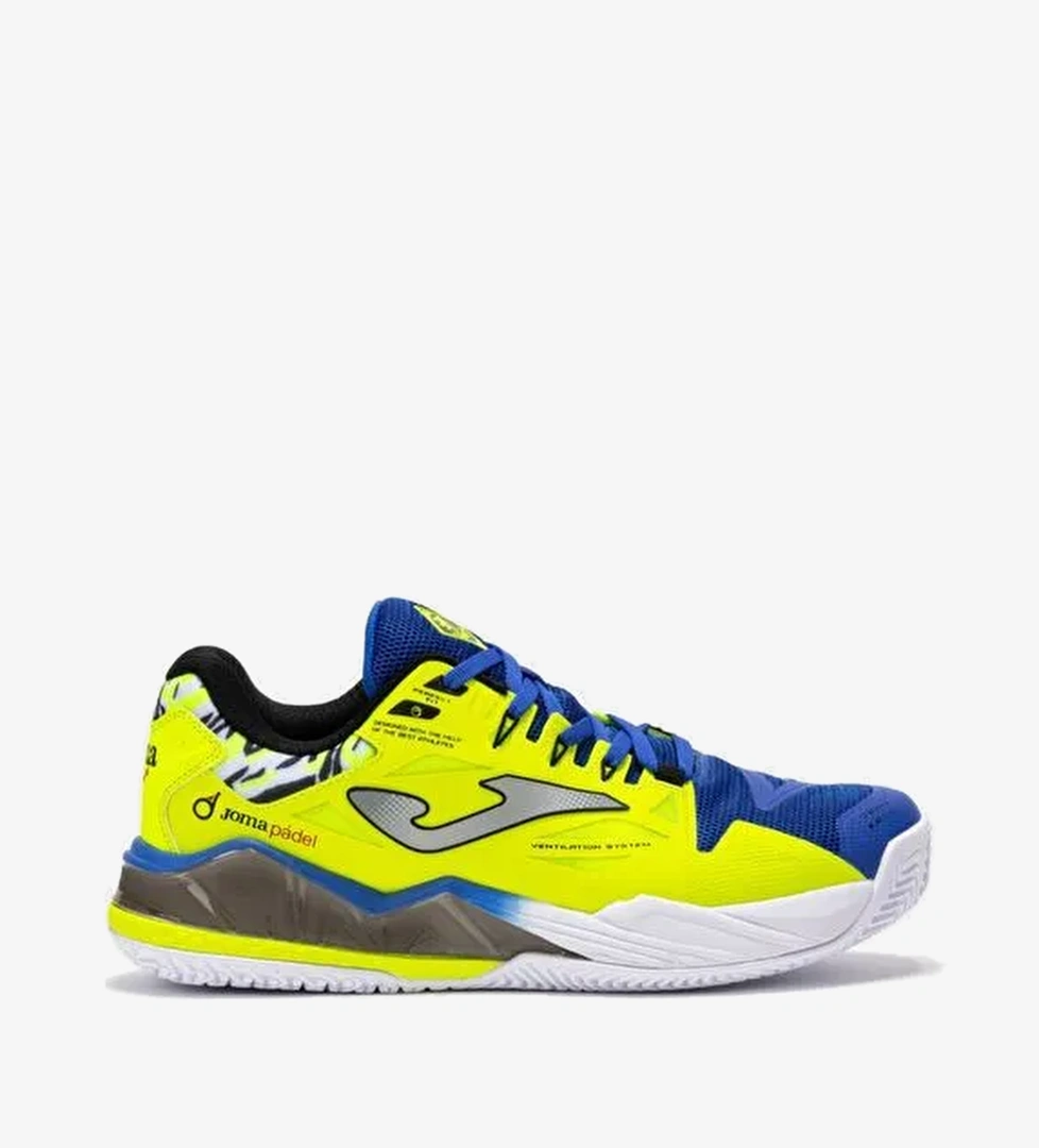 Joma Spin Neon Sarı Erkek Padel - Tenis Ayakkabısı TSPINS2509OM - Görsel 1