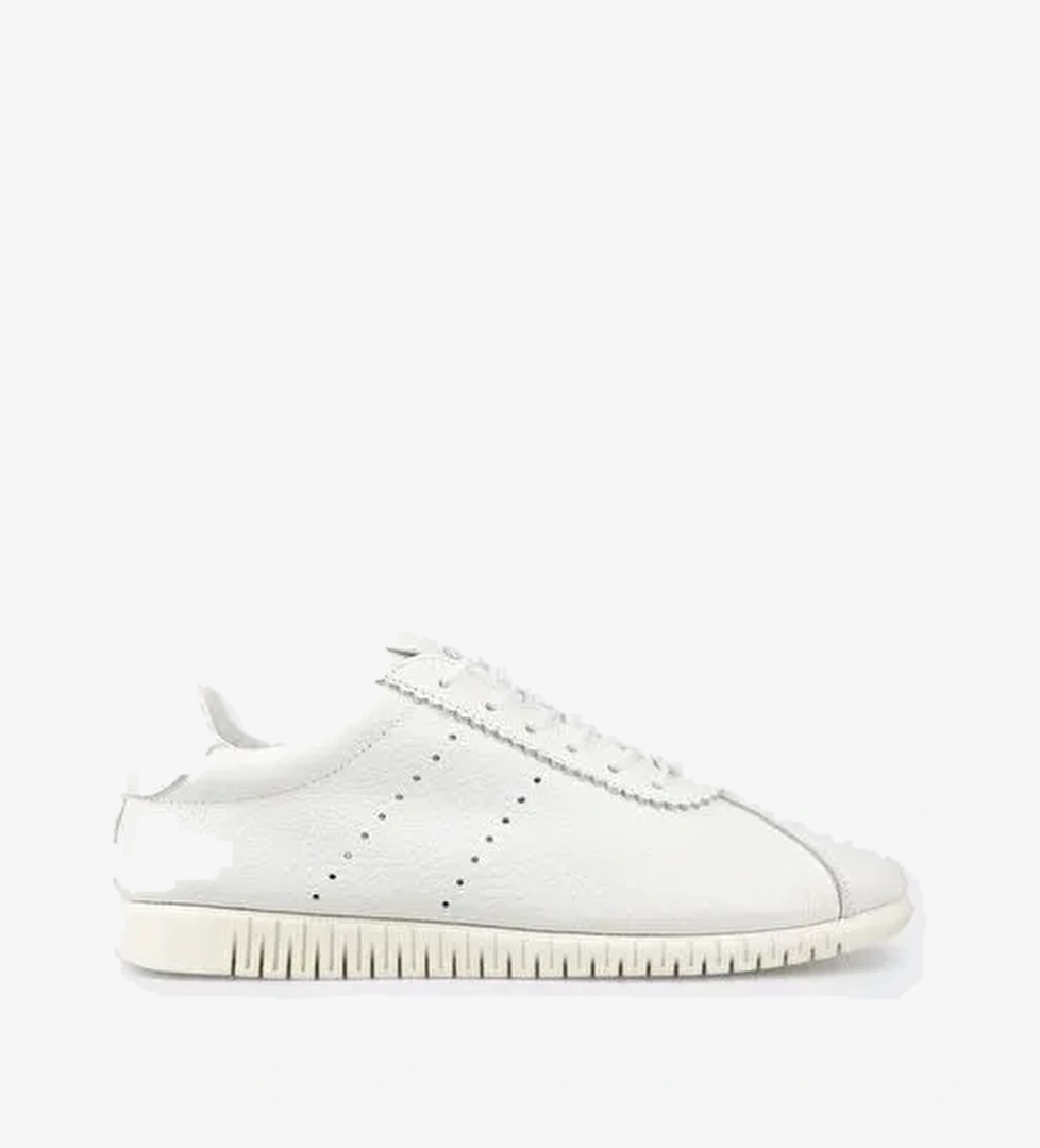 Beyaz Deri Kadın Spor Ayakkabı - Görsel 1