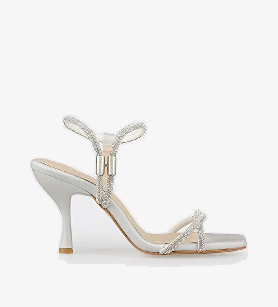 Lame Kadın Topuklu Sandalet - Görsel 1