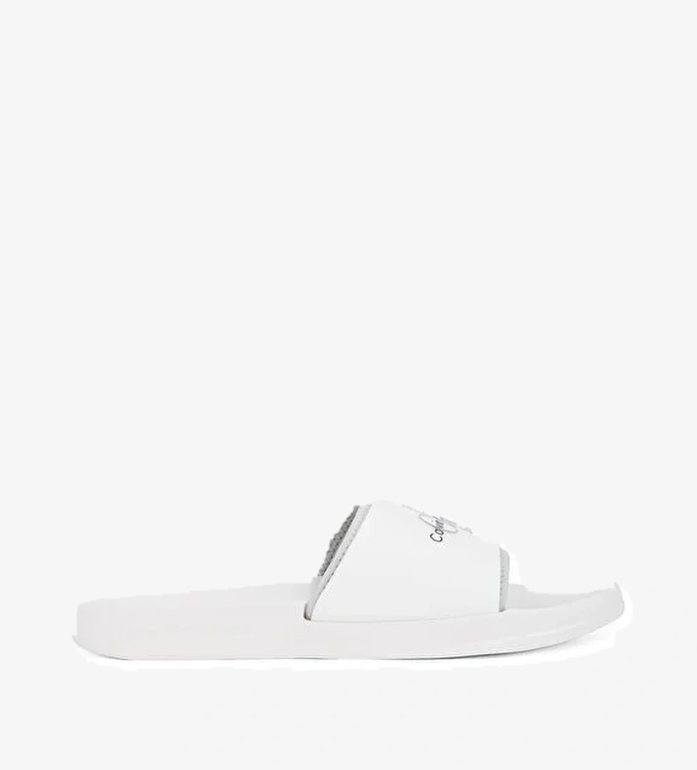 Calvin Klein Calvin Klein Beyaz Erkek Plaj Terliği SLIDE MONOGRAM TPU model görseli