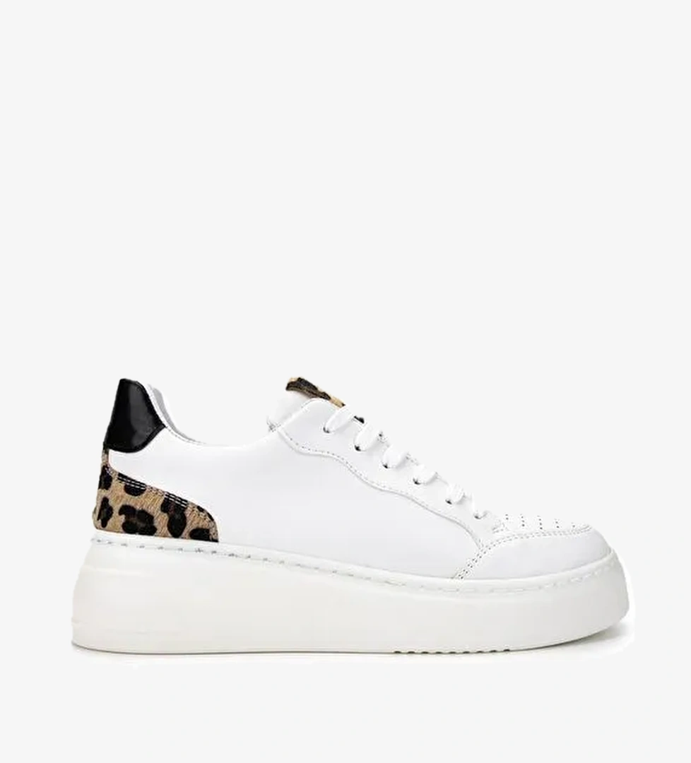 Tamer Tanca Kadın Suni Deri Beyaz Sneakers & Spor Ayakkabı - Görsel 1