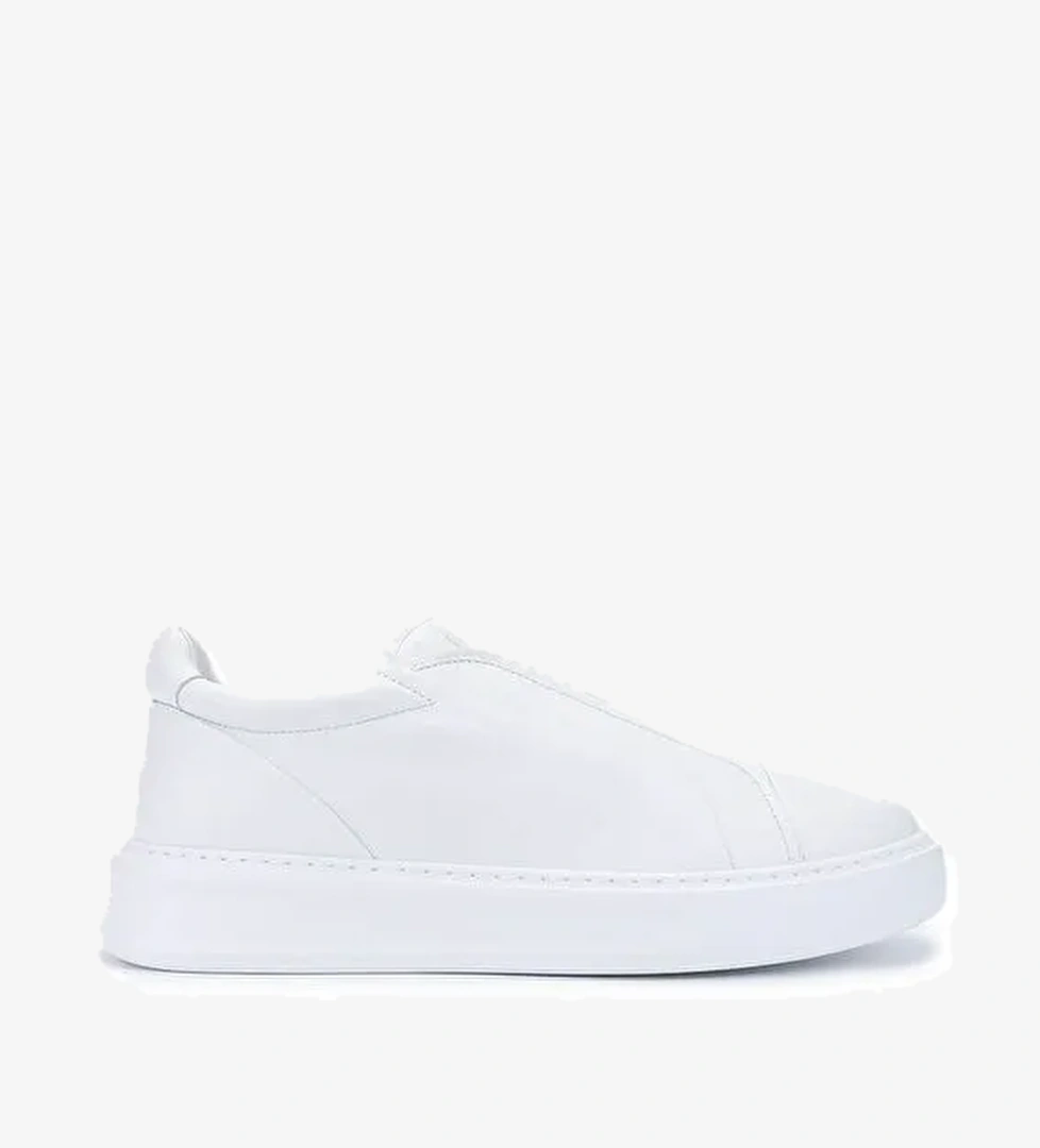 Fabi Erkek Hakiki Deri Beyaz Sneakers & Spor Ayakkabı - Görsel 1