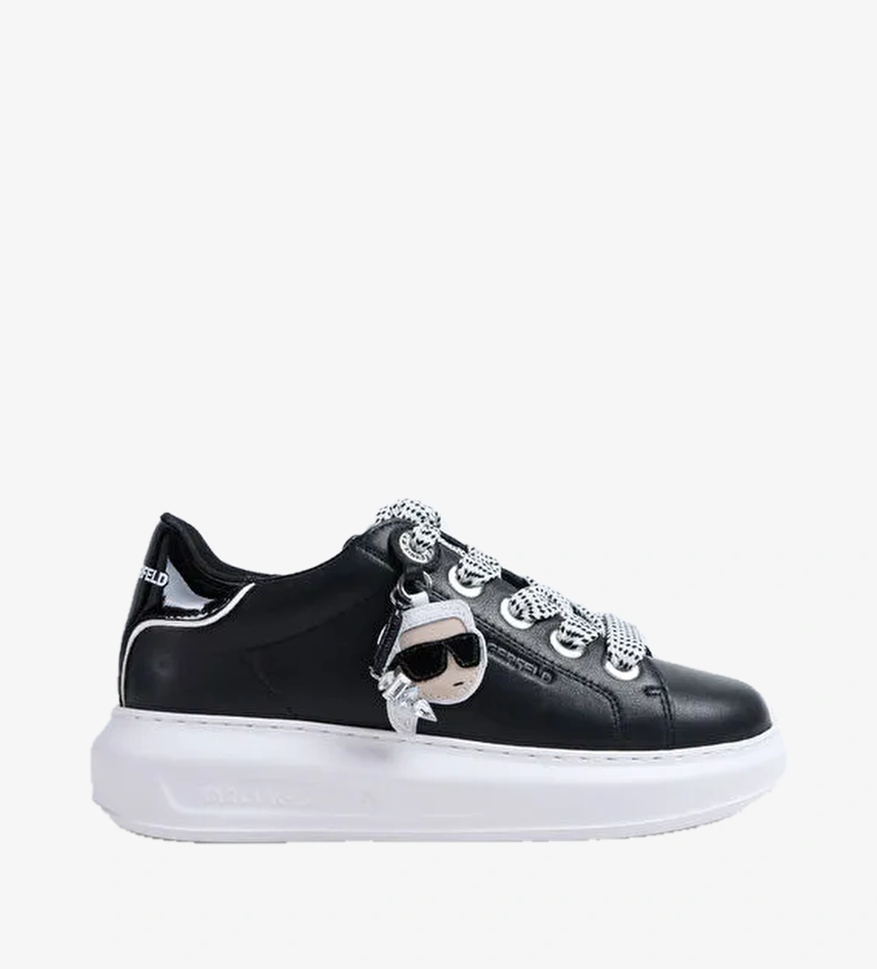 Karl Lagerfeld Karl Lagerfeld Siyah Beyaz Kadın Deri Sneaker Kl62576t model görseli