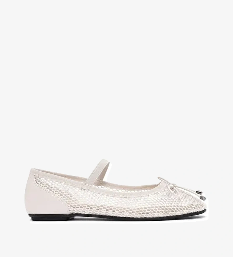 Kadın Bej Kumaş File Babet 25SFE40226F - Görsel 1