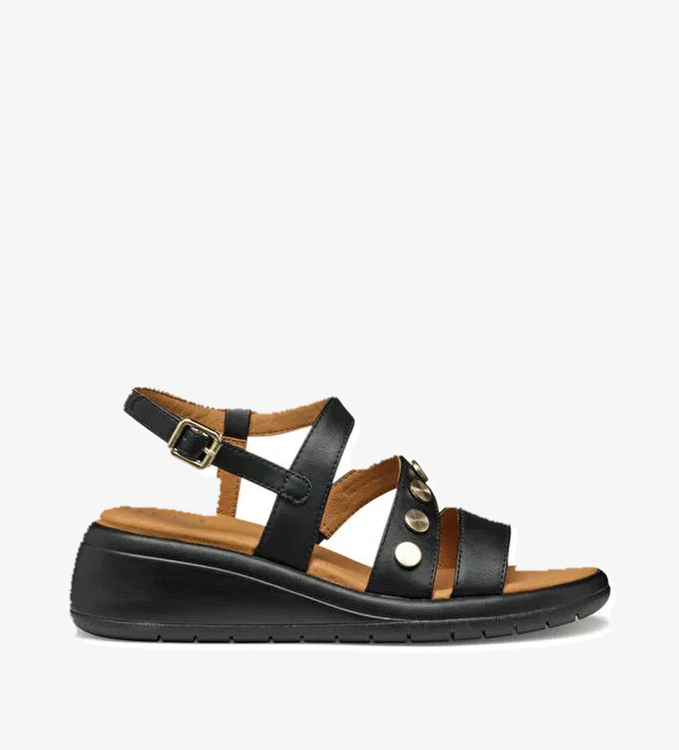 Geox Siyah Kadın Sandalet D550EF