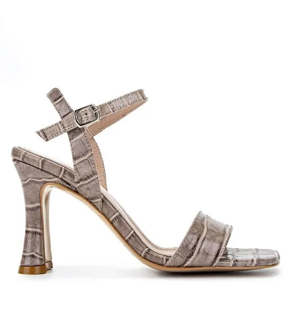 Tamer Tanca Kadın Hakiki Deri Vizon Topuklu Ayakkabı - Görsel 1