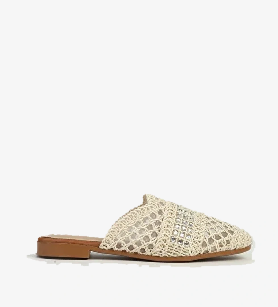 Pierre Cardin Krem Kadın Terlik PC-54712 - Görsel 1