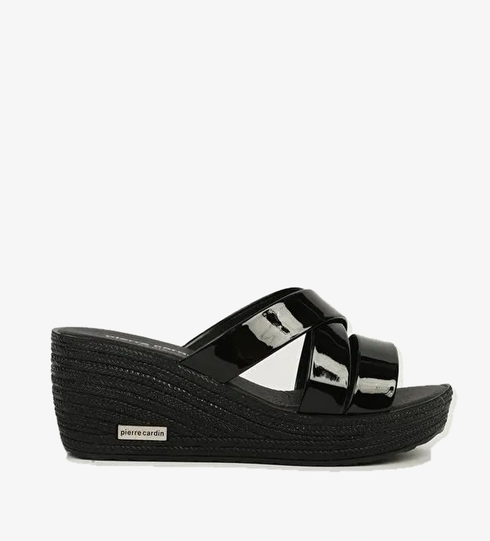 Pierre Cardin Siyah Rugan Kadın Terlik PC-7476 - Görsel 1