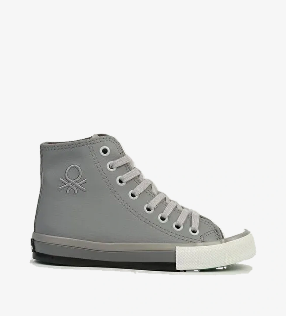 Benetton Gri Kadın Spor Ayakkabı BN-30726 - Görsel 1