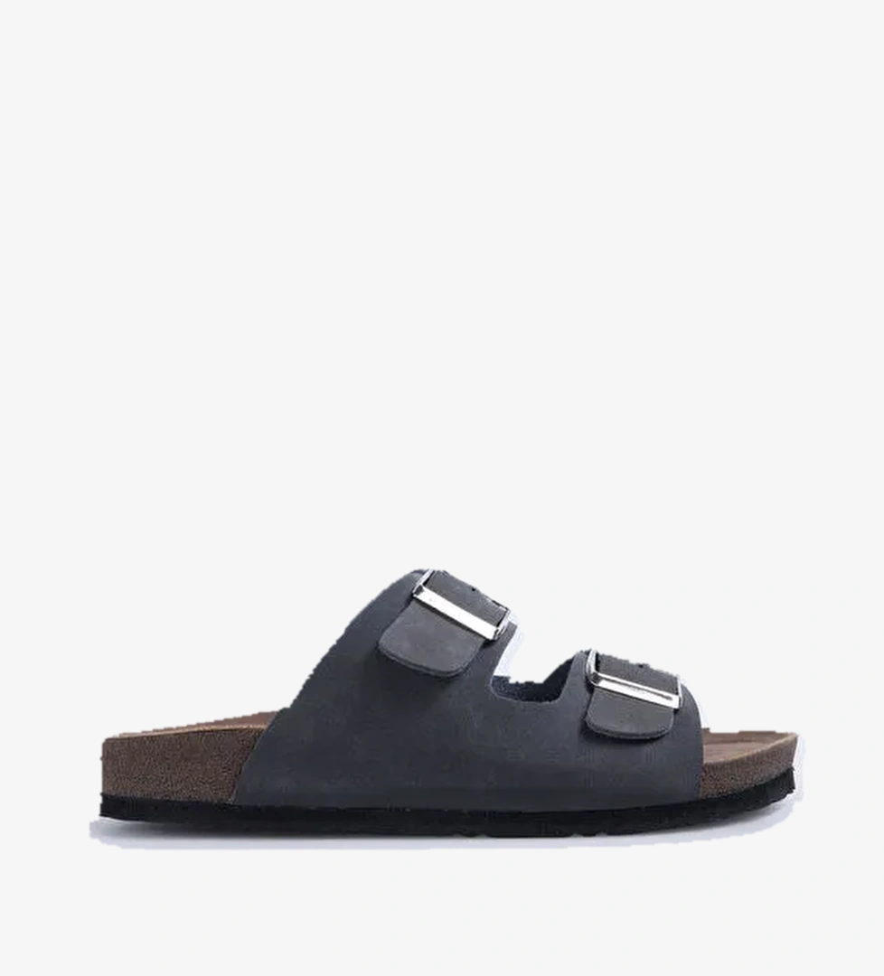 Cotton Bar Antrasit Erkek Terlik ENORAY