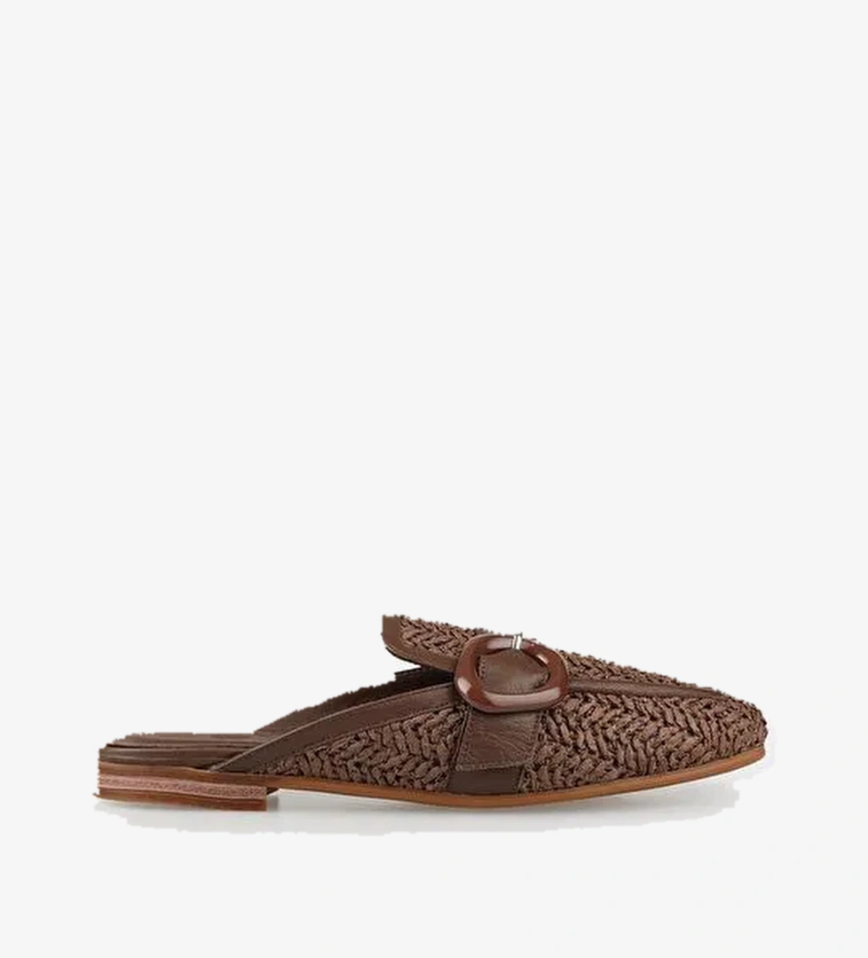 Kahve Kadın Terlik - Görsel 1