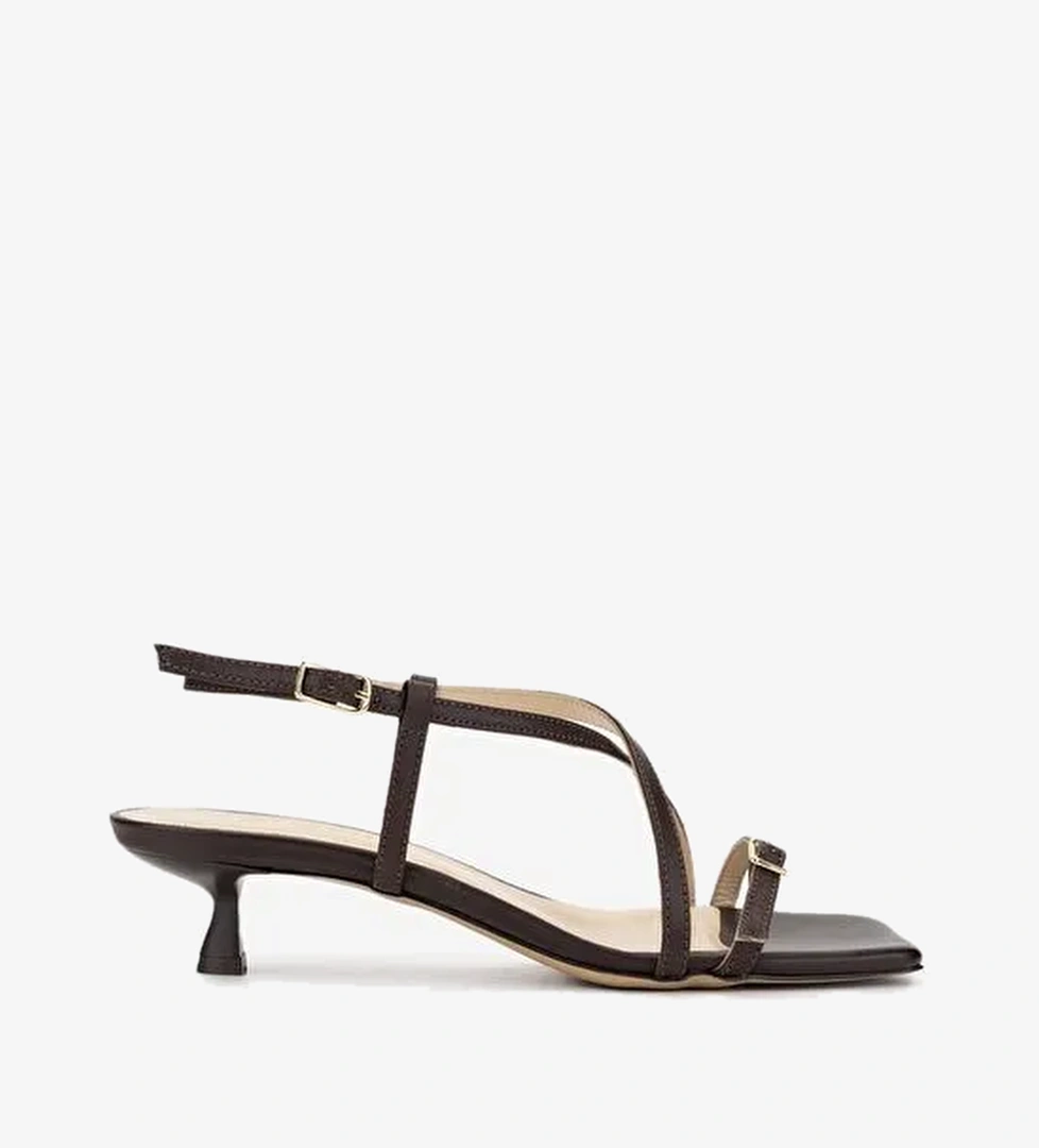 Valmenti Kadın Kahverengi Topuklu Ayakkabı - Görsel 1