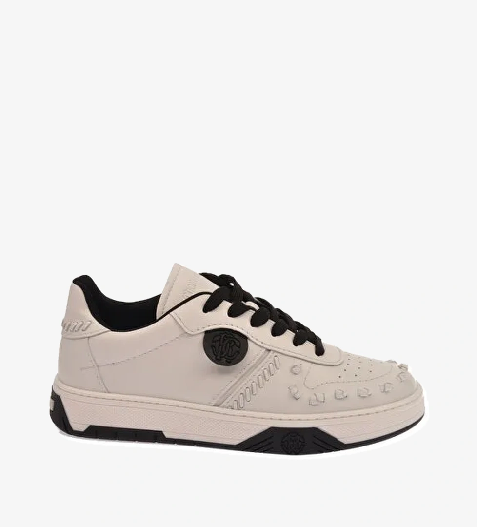 Roberto Cavalli Beyaz Erkek Deri Sneaker 27771 - Görsel 1