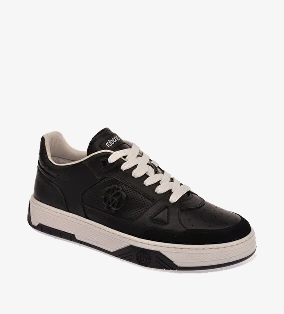 Roberto Cavalli Siyah Erkek Deri Sneaker 27769 - Görsel 1