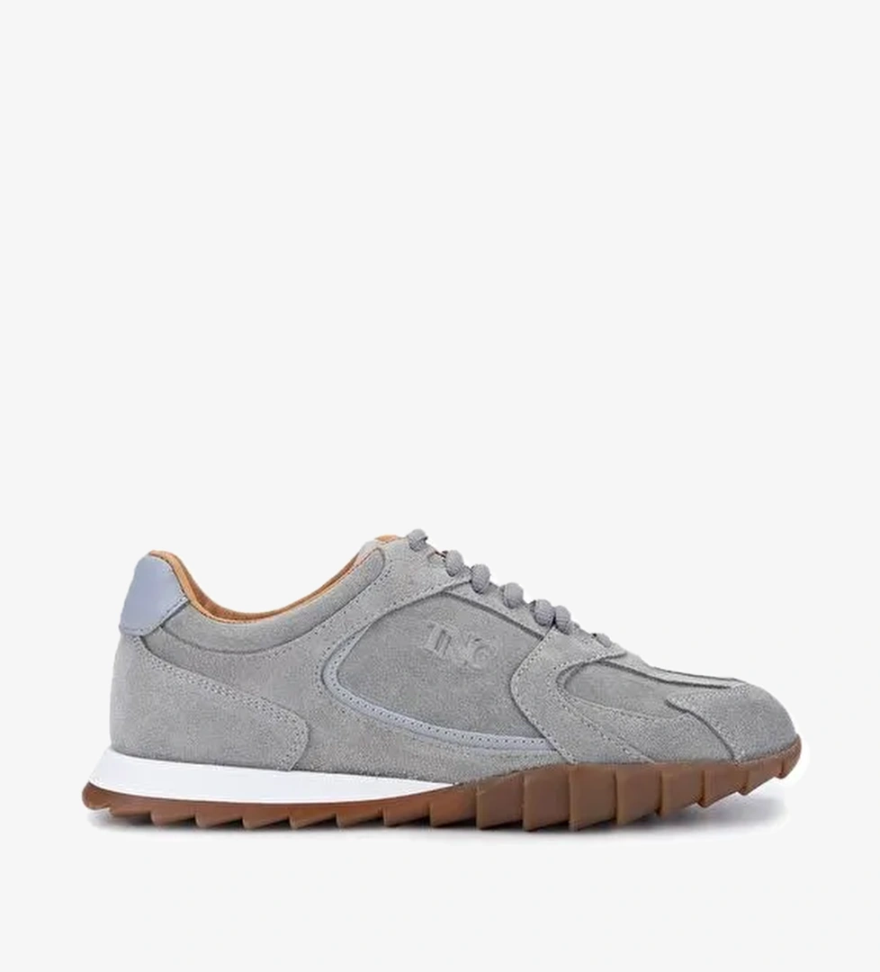 Tamer Tanca Kadın Hakiki Deri Gri Sneakers & Spor Ayakkabı - Görsel 1