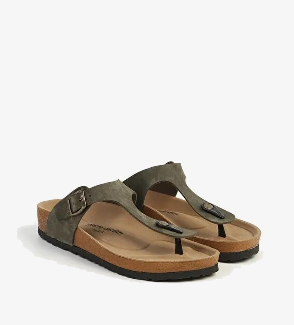 Pierre Cardin Haki Kadın Terlik PC-7548 - Görsel 1