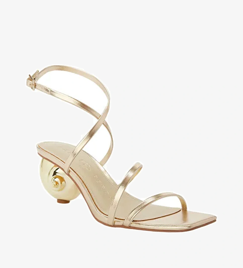 Katy Perry Altın Kadın Topuklu Ayakkabı KP3470 - Görsel 1