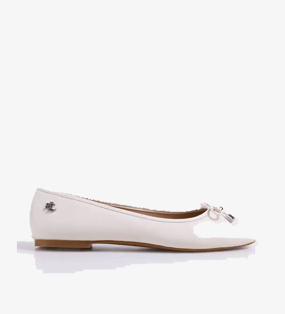 Lauren Ralph Lauren Lauren Ralph Lauren Beyaz Kadın Deri Babet model görseli