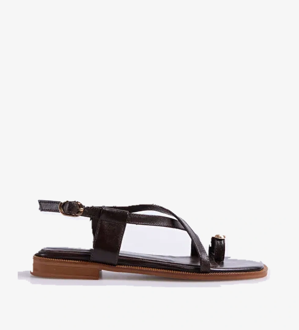 Vince Camuto Kahverengi Kadın Deri Sandalet D-LORNA - Görsel 1