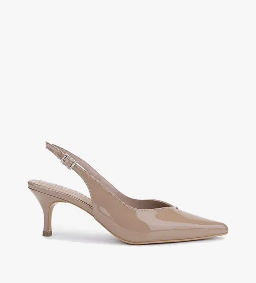Valmenti Kadın Bej Topuklu Ayakkabı - Görsel 1