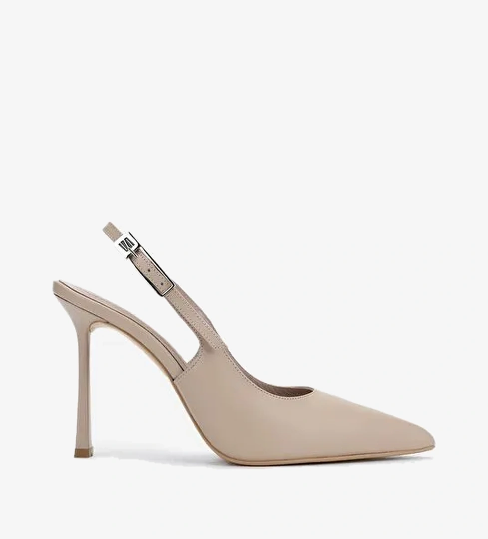 Valmenti Kadın Bej Topuklu Ayakkabı - Görsel 1