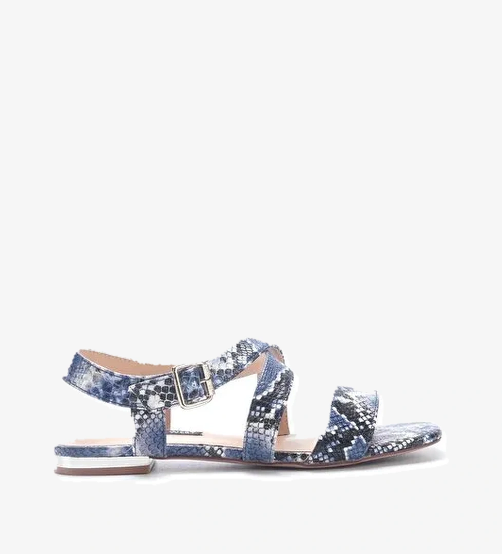 ETRINA2 5FX Mavi Kadın Düz Sandalet - Görsel 1