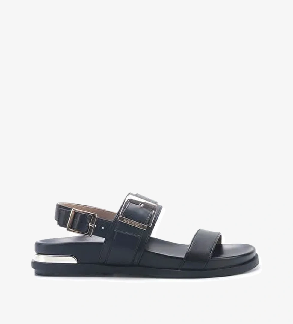 HELLA 5FX Siyah Kadın Düz Sandalet - Görsel 1