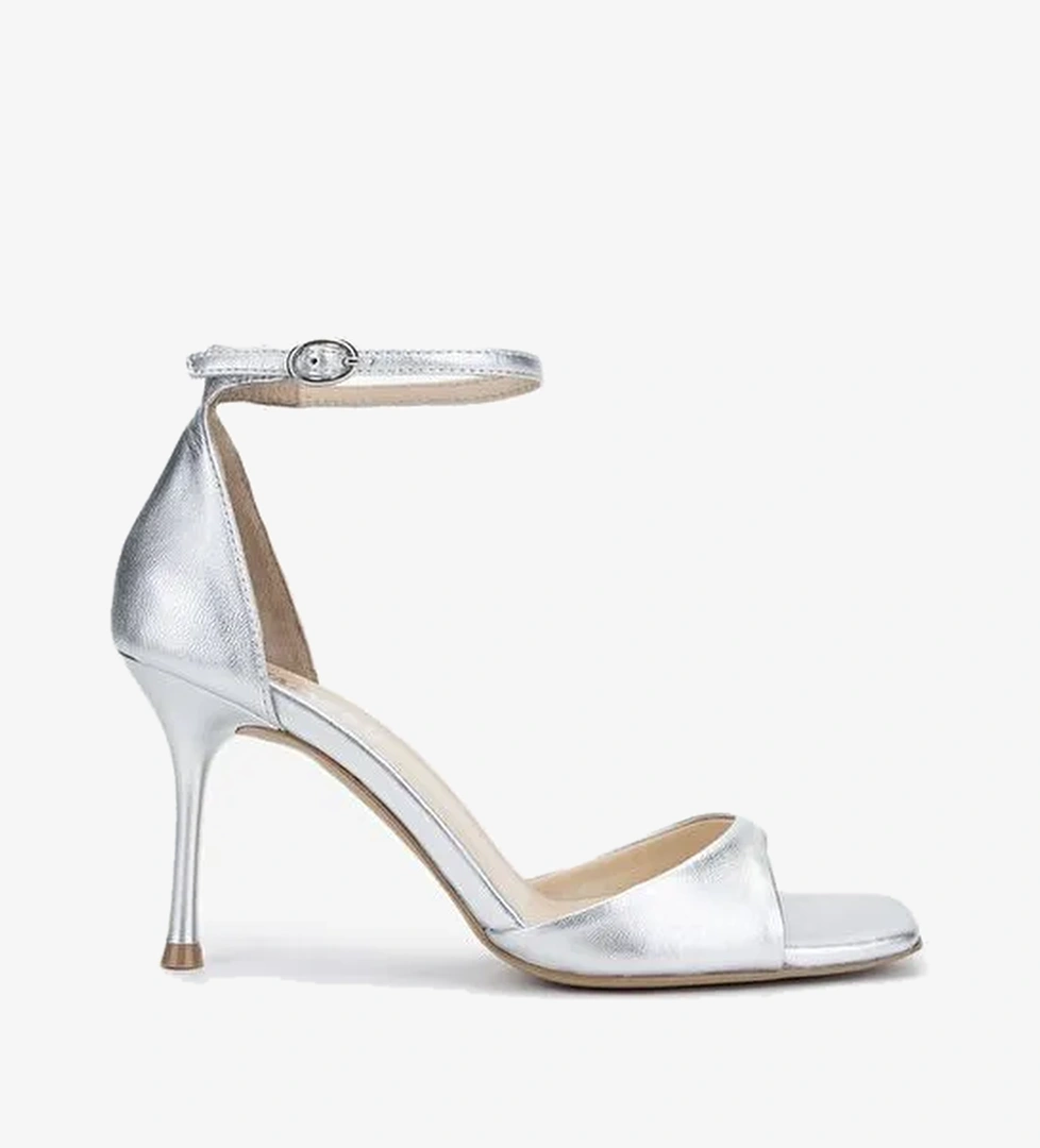 Valmenti Kadın Lame Topuklu Ayakkabı - Görsel 1