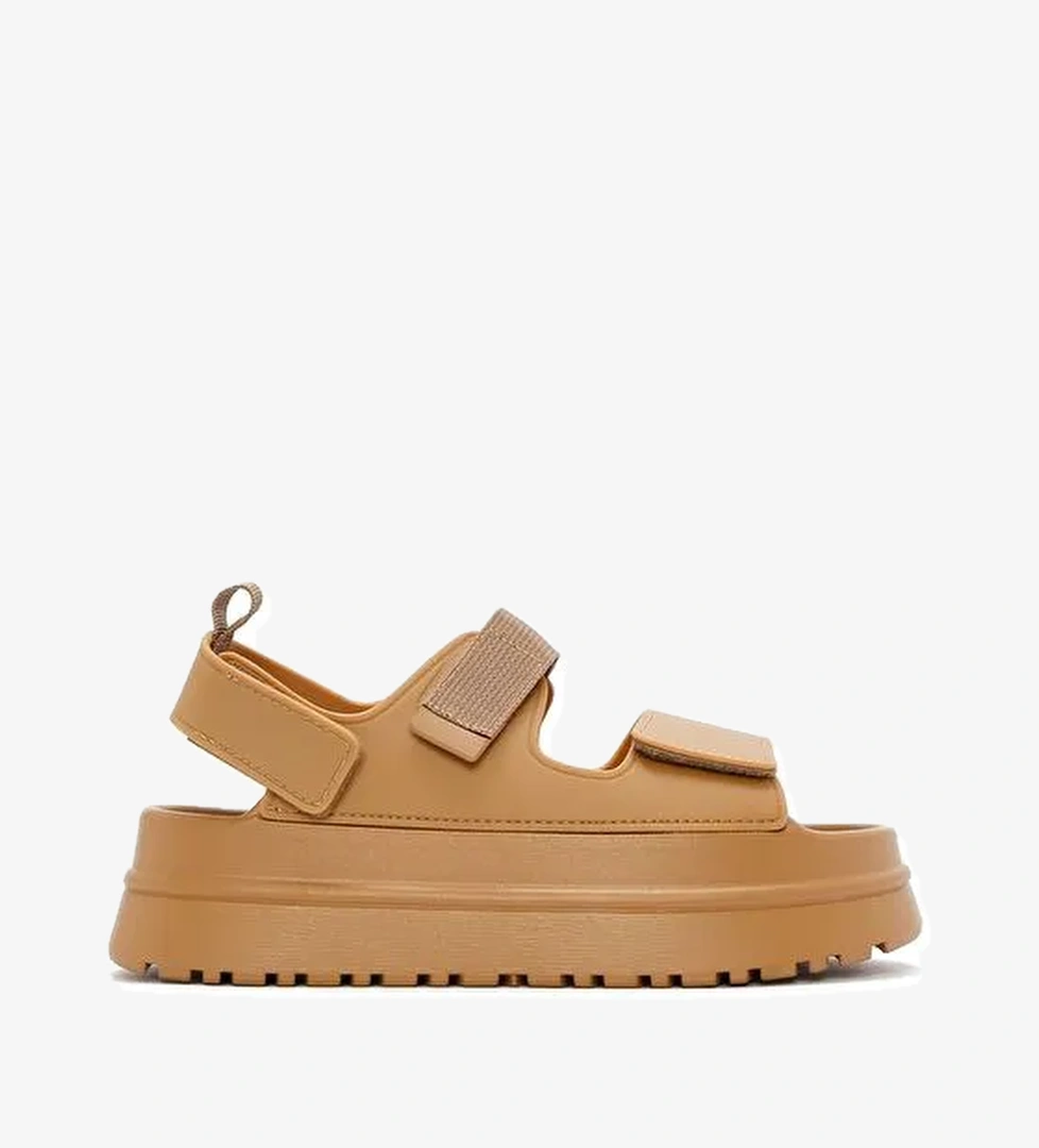 Kadın Taba Bantlı Kalın Tabanlı Jelly Sandalet 25SFE4753PV - Görsel 1