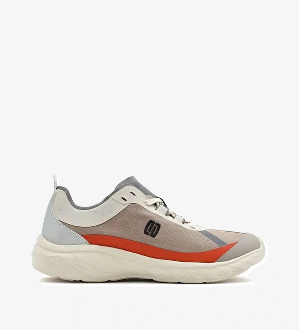 Kadın Bej Bağcıklı Kalın Tabanlı Sneaker 25SFE49626F - Görsel 1