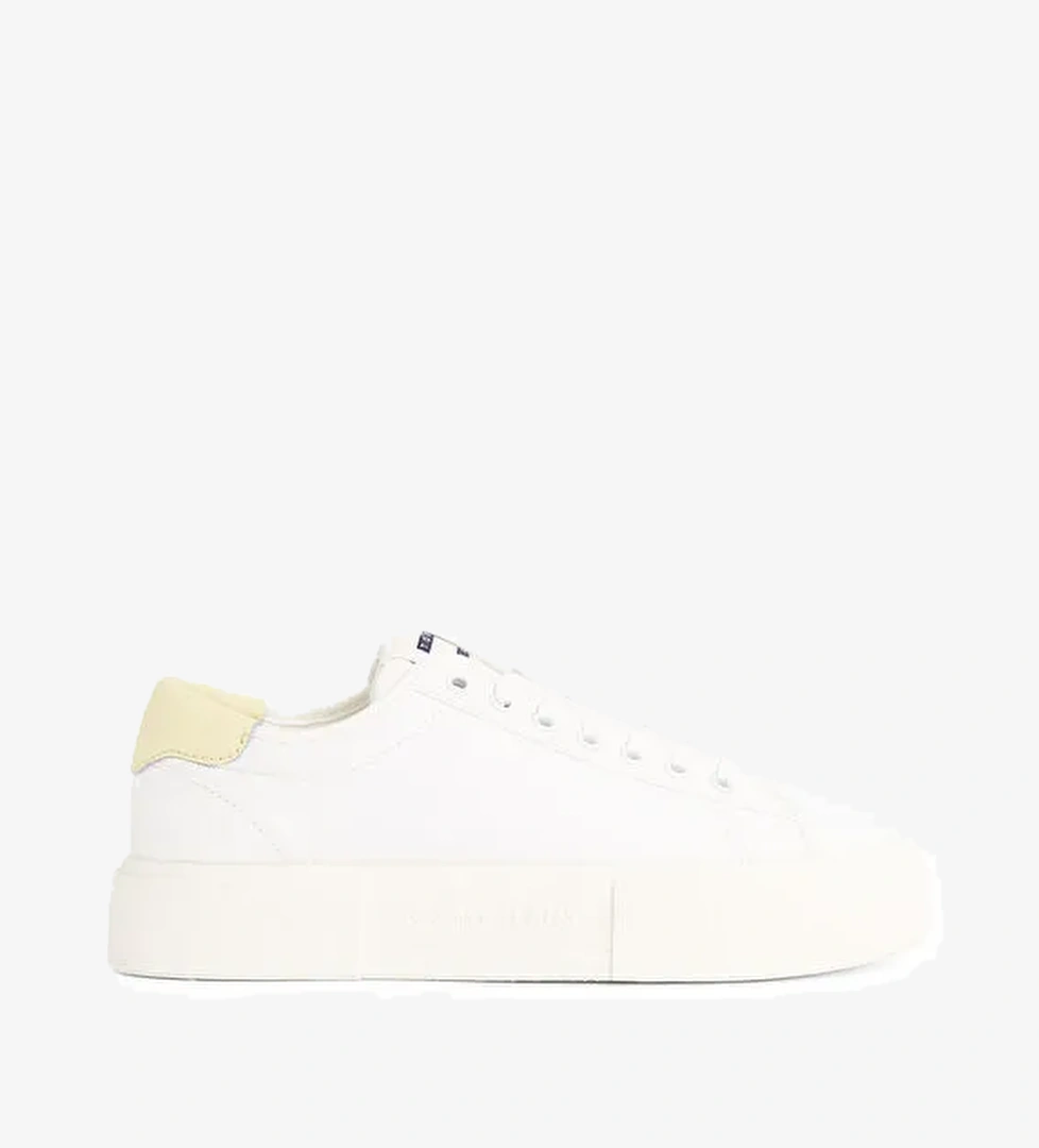 Tommy Hilfiger Ekru Kadın Sneaker EN0EN02792 - Görsel 1