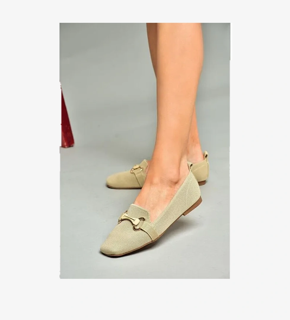 S820234704 Ten Kumaş Kadın Babet - Görsel 1