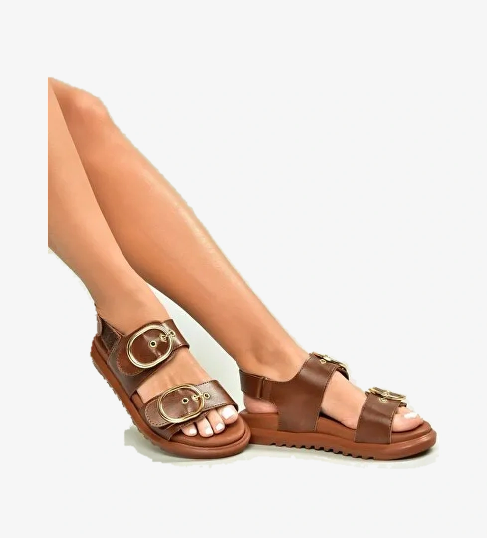 U725092109 Taba Kadın Sandalet - Görsel 1